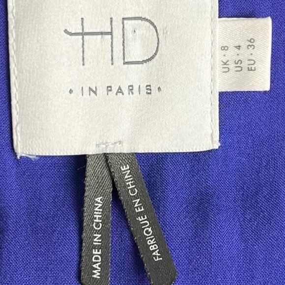 Anthropologie HD in Paris Hidden Isle Floral Sleeveless Silk Dress w/ Pockets 4 - Picture 7 of 9